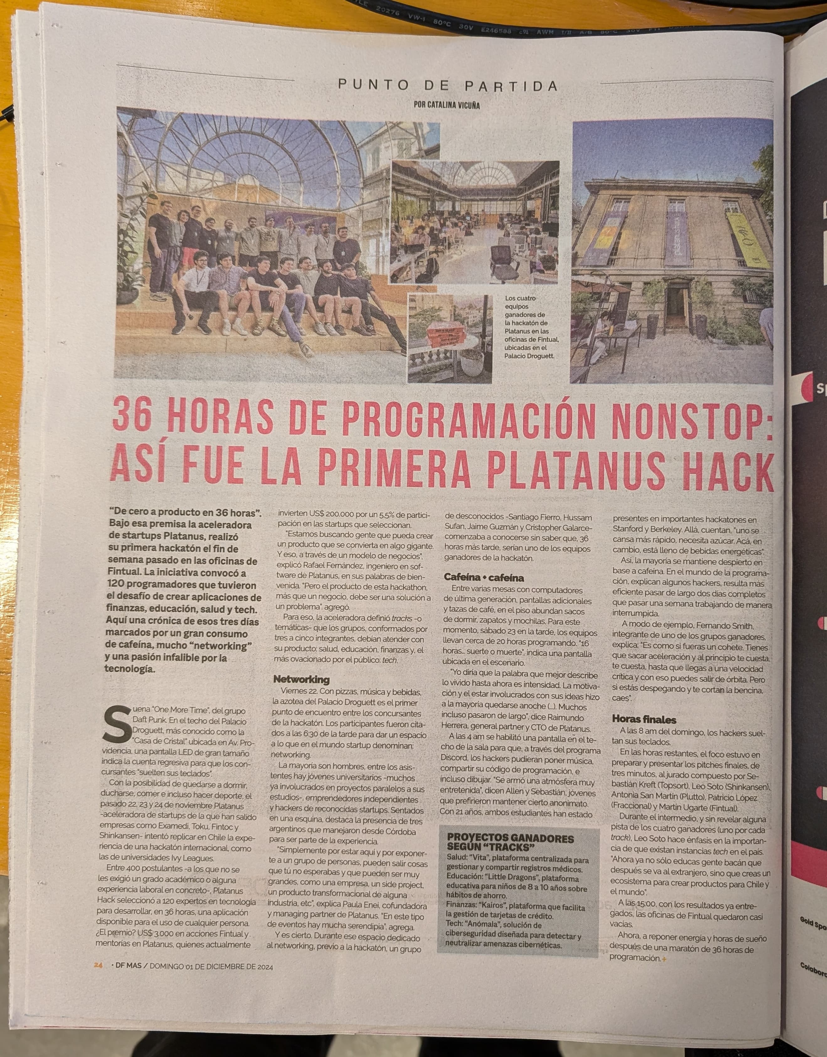 DF Mas newspaper article